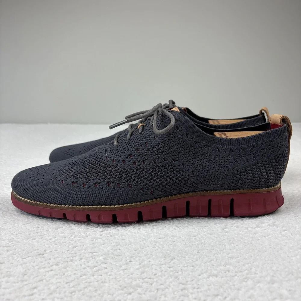 COLE HAAN 'Original Grand Wingtip Oxfords' Mens Size 11 Gray Sneaker Dress Shoes